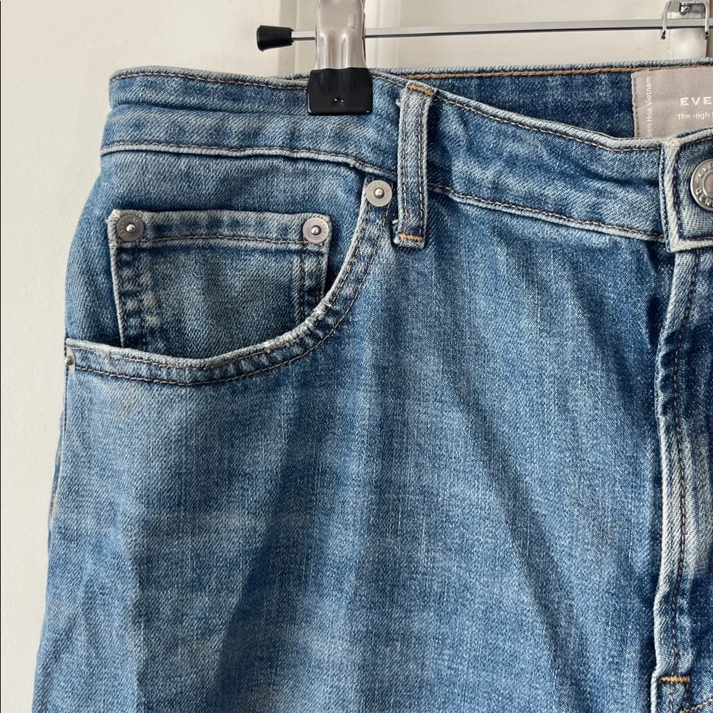 Everlane The High Rise Straight Jean Denim 31 Ankle